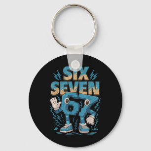 Kids Meme 67 Six Seven 6 7 Italian Brainrot Key Ring