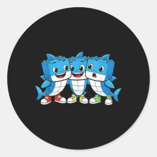 Kids Meme Funny Italian Brainrot Kids Boys Girl Classic Round Sticker