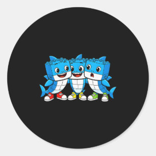 Kids Meme Funny Italian Brainrot Kids Boys Girl Me Classic Round Sticker