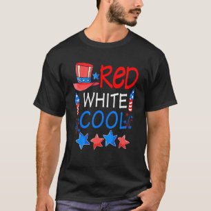Kids Men Women American 4th Of July Red White Cool T-Shirt