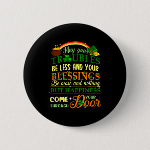 Kids Men Women Irish Blessing St Patrick&# ; s Day 6 Cm Round Badge