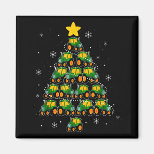 Kids Men Women Tractor Christmas Tree Farmer Xmas Magnet