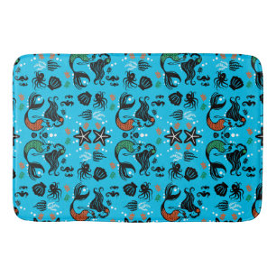 Kids Mermaid Beach Bath Mat