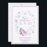 Kids Mermaid Birthday Splash Invitation<br><div class="desc">You are invited to a Kids Mermaid Birthday Party! Come and join us for a splashing good time in the pool,  where you can swim with mermaids,  play with seashells and bubbles,  and enjoy some delicious sea-themed treats. Don’t forget to bring your swimsuit and towel!</div>