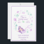 Kids Mermaid Birthday Splash Invitation<br><div class="desc">You are invited to a Kids Mermaid Birthday Party! Come and join us for a splashing good time in the pool,  where you can swim with mermaids,  play with seashells and bubbles,  and enjoy some delicious sea-themed treats. Don’t forget to bring your swimsuit and towel!</div>