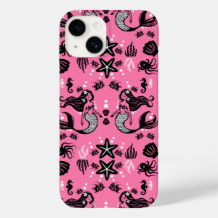 Kids Mermaid Pink Case-Mate iPhone 14 Case