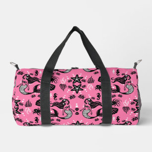Kids Mermaid Pink Duffle Bag