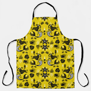 Kids Mermaid Yellow Beach Apron