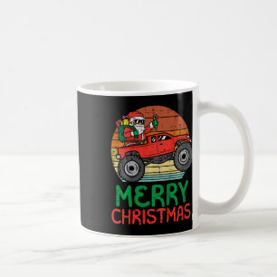 Kids Merry Christmas Santa Monster Truck Xmas Pj T Coffee Mug