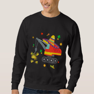 Kids Mexican Crane Tacos Boys Cinco De Mayo Fiesta Sweatshirt