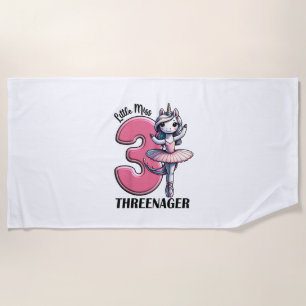 Kids Mimi and PopPop Love Me Grandchild Girl Unico Beach Towel