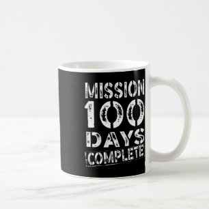 Kids Mission 100 Days Of School Complete Boy Soldi Coffee Mug