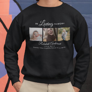 Kids Modern 3 Photo Collage Funeral Sweatshirt
