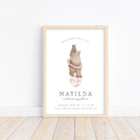 Kids' Modern Bear Circus | Girls Birthday Welcome