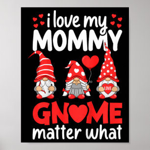 Kids Mommy Is My Valentine Toddler Boy Valentines  Poster