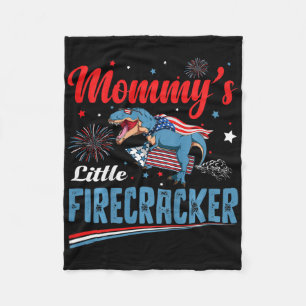 Kids Mommys Little Firecracker Independence Day Fi Fleece Blanket