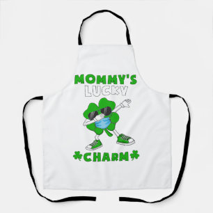 Kids Mommys Lucky Charm Shirt Cute St Patricks Day Apron