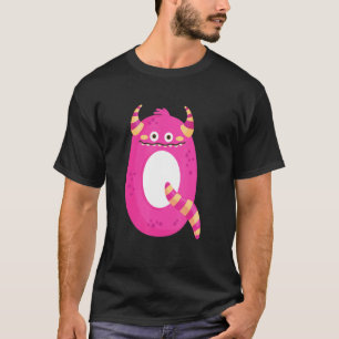 Kids Monster Alphabet Education The Letter Q Kinde T-Shirt