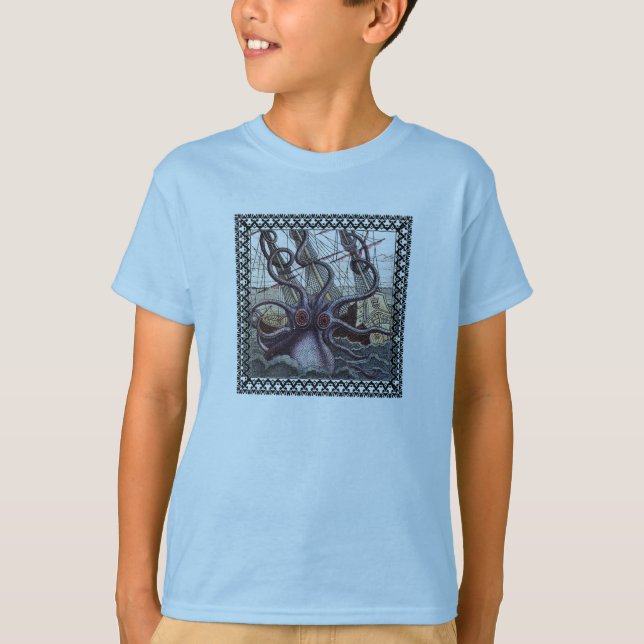 Kids Monster from the Deep Shirt (Front)