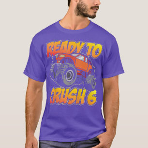 Kids Monster Truck 5th birthday I'm Ready to Crush T-Shirt