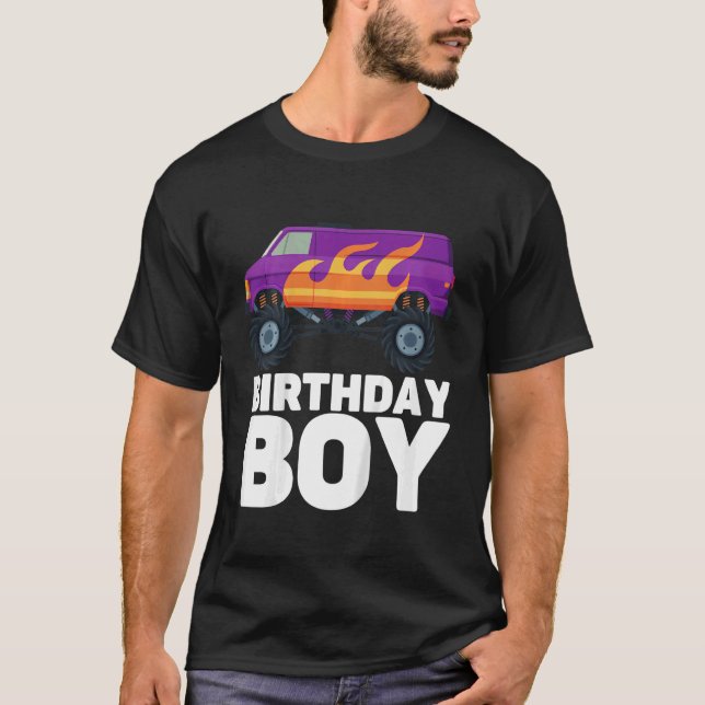 Kids Monster Truck Birthday  Monster Truck  Toddle T-Shirt (Front)