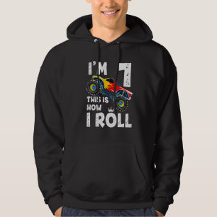 Kids Monster Truck Im 1 This Is How I Roll Hoodie