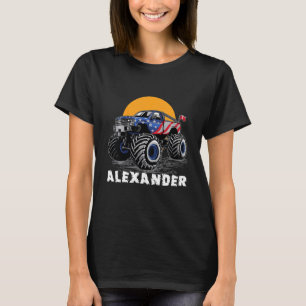 Kids Monster Truck Name Alexander Car T-Shirt