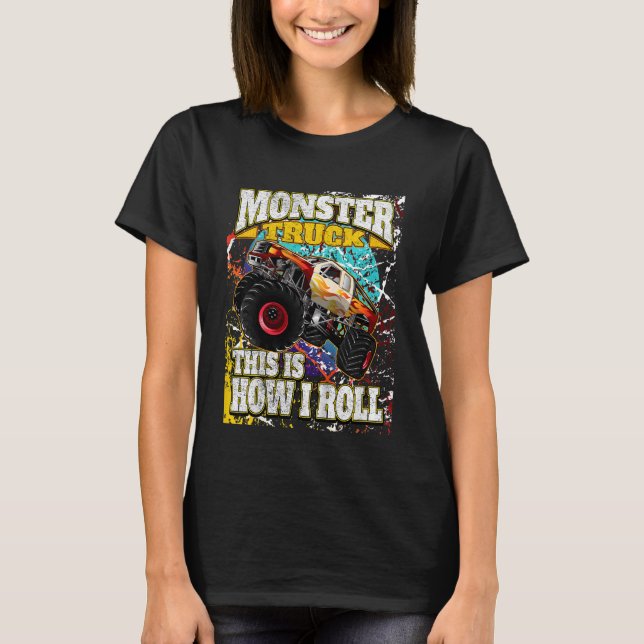 Kids Monster Trucks T-Shirt (Front)