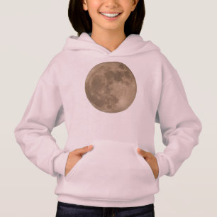 Kid's Moon Hoodie Full Moon Girl's Sweatshirts