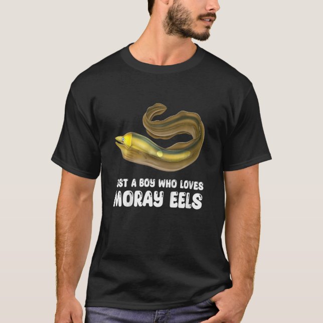 Kids Moray Eel Apparel For Boy Love Sea Animal T-Shirt (Front)