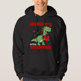 Kids Mother Valentines Day Mummy's Little Valentin Hoodie