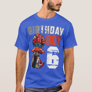 Kids Motocross MX 6th Gift 6 Year Old Dirt Bike Bi T-Shirt