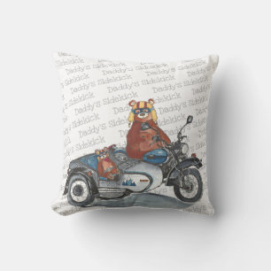 Kids Motorcycle Bears Cushion