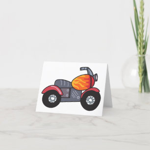 Kids Motorcycle Thank You Card
