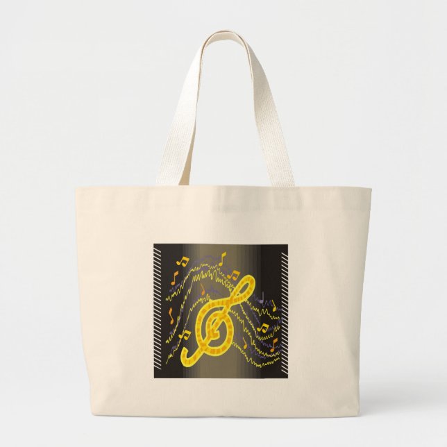 Kids Music Tote Bag (Front)