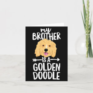 Kids My Brother Is A Goldendoodle Card