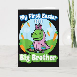 Kids My First Easter As A Big Brother Cute Easter Card