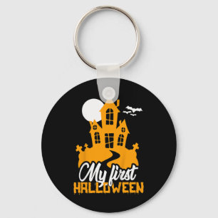Kids My First Halloween Funny Scary Costume  Key Ring