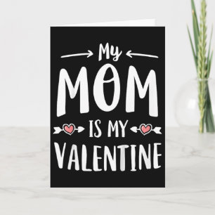 Kids My Mum Is My Valentine Shirt Girl Boy Kids Va Card