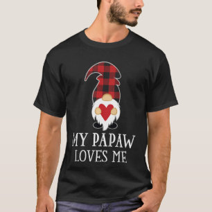 Kids My Papaw Loves Me Grandchild Gnome T-Shirt