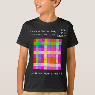 Kids Name, Autism Smart & Cool Colourful Jigsaw  T-Shirt