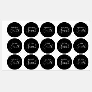 Kid's Name for Water Bottles & Lunches   Modern