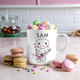 Kids Name Personalised funny dino Coffee Mug