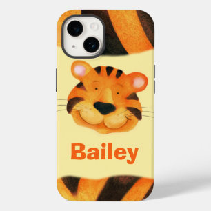 Kids named tiger face iphone case