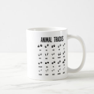 Kids Nature Explorer Animal Tracks Tee For Camping Coffee Mug