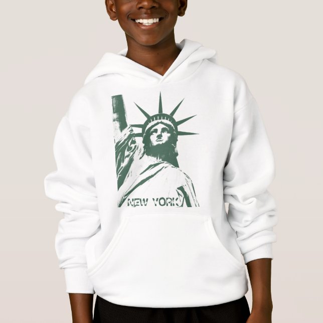 Kid's New York Hoodie Statue of Liberty Souvenir (Front)