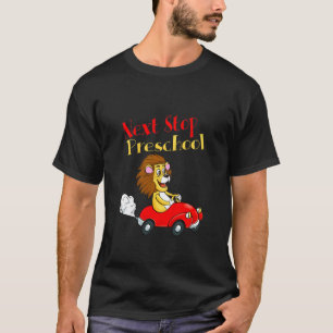 Kids Next Stop Preschool Lion Car Driver Boys 1st  T-Shirt