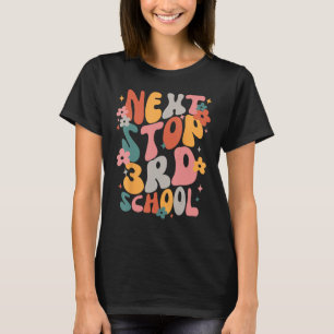 Kids Next Stops 3rd Grade Groovy Vibes First Day O T-Shirt