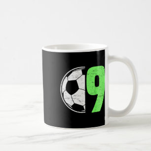 Kids Nine 9 Year Old 9th Birthday Present Soccer B Coffee Mug