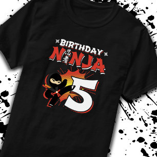 Kids Ninja Birthday Party Gift - 5 Year Old T-Shirt
